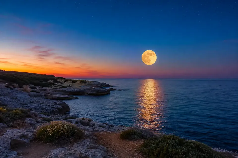 Luna Piena a Baia Orte | Mare & Passeggiata
