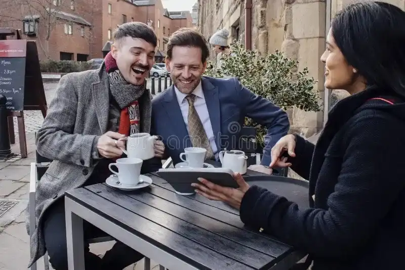 Stock talk over coffee!