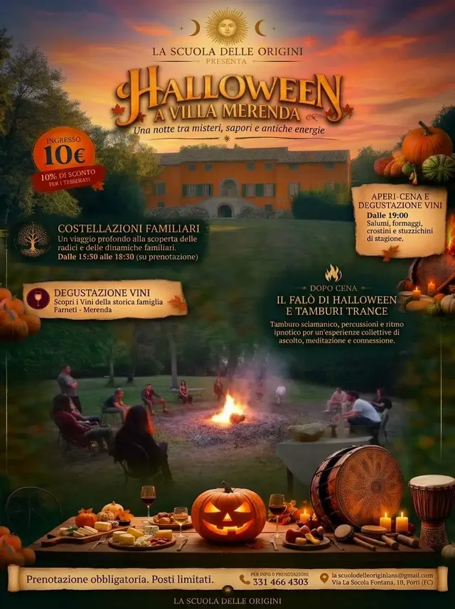 Halloween in VILLA INFESTATA | tra Falò, Vino e Tamburi
