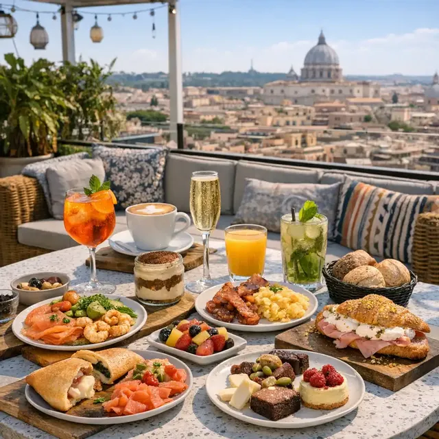 Brunch su rooftop 🥞🥓