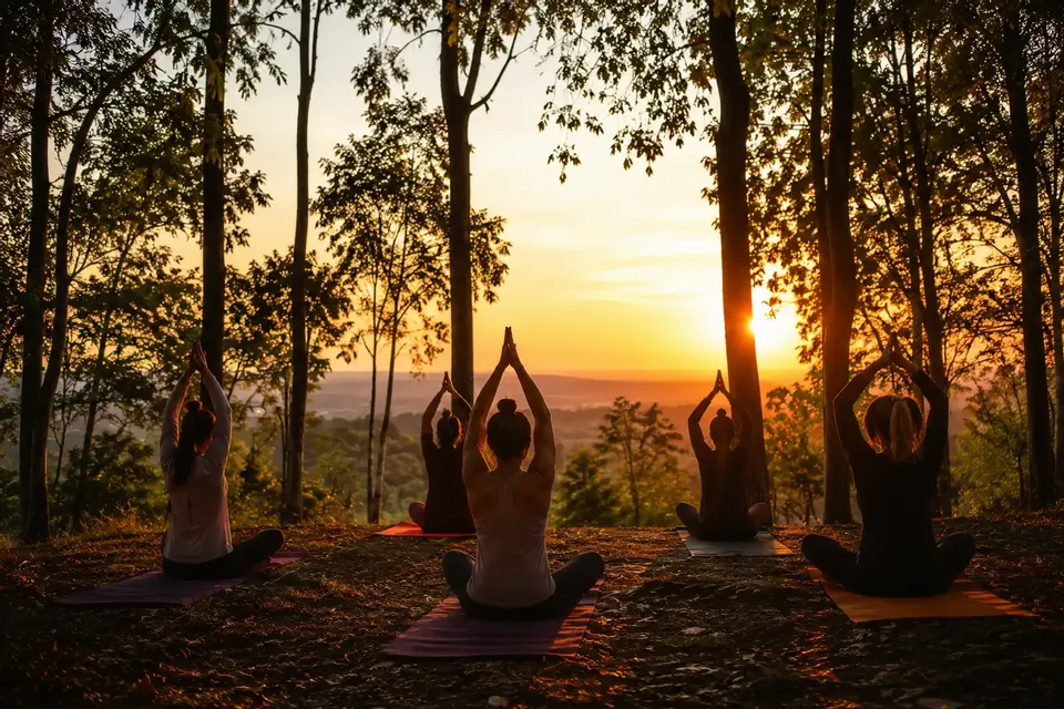 Trekking dolce e pratica yoga nel Parco di Rauccio