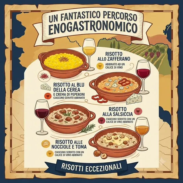 ✨ **DEGUSTAZIONE RISOTTI E VINO** 🍷🥘
