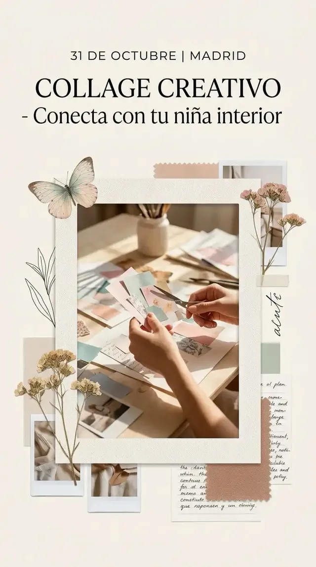 Conecta con tu niña interior: Collage Creativo