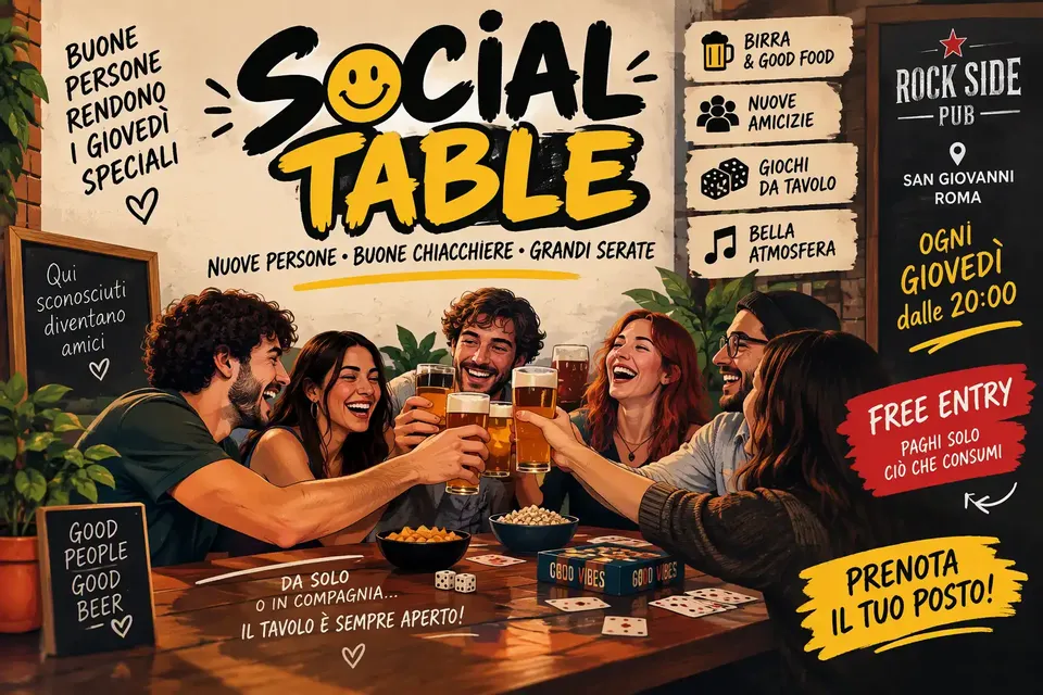 🤝🏻 Social Table | Fare Amicizia è un gioco da ragazzi!