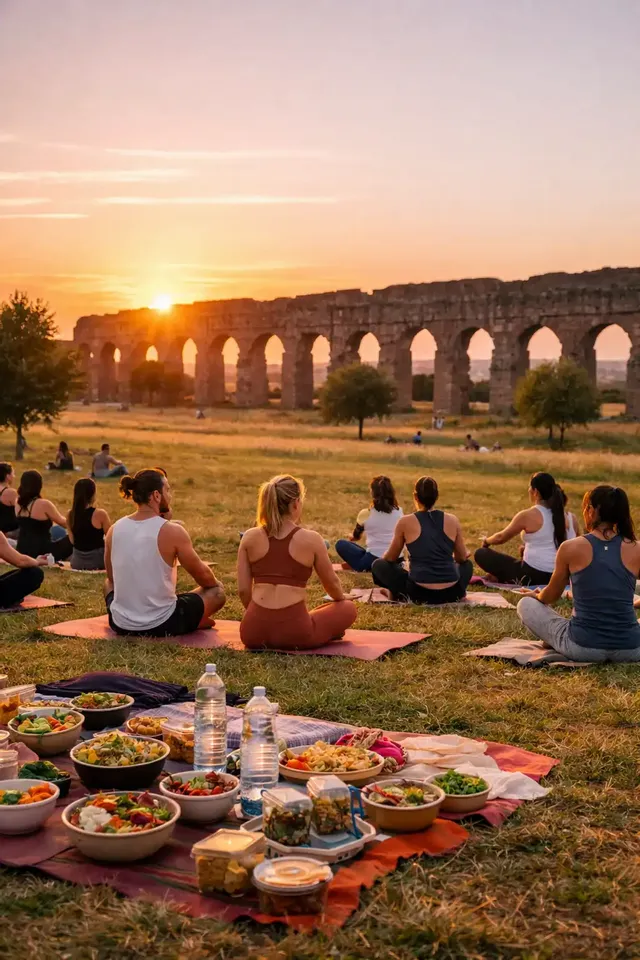 Poke e Yoga al tramonto 🧘🏼‍♀️