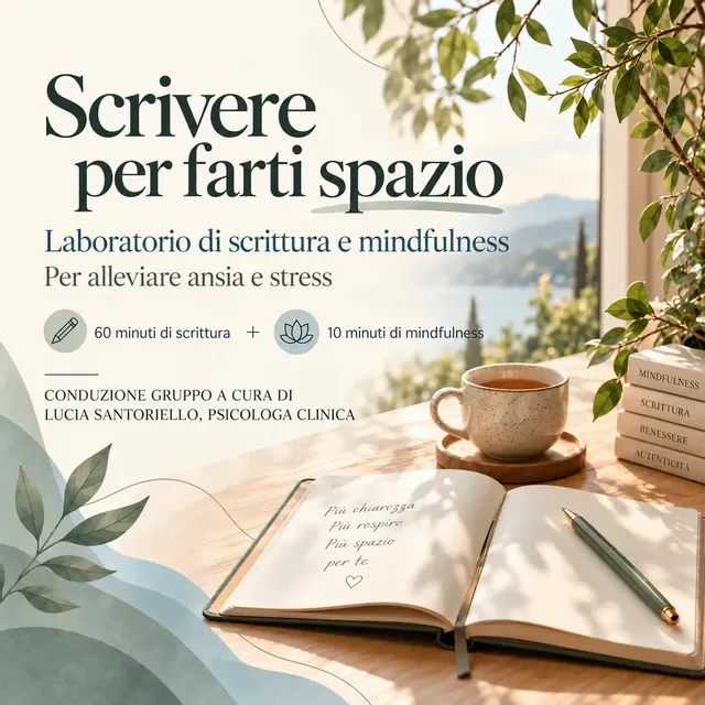 ✍️Laboratorio di scrittura terapeutica e mindfulness🧠