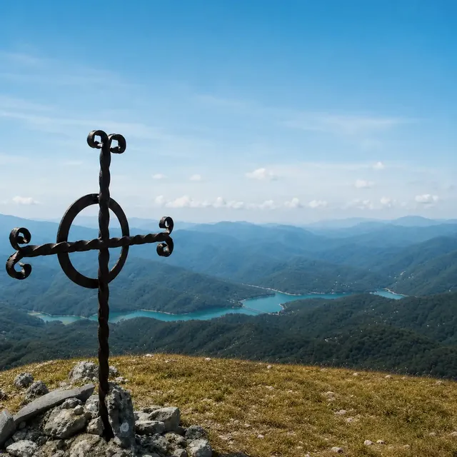 Monte La Serra ed il Lago del Salto
