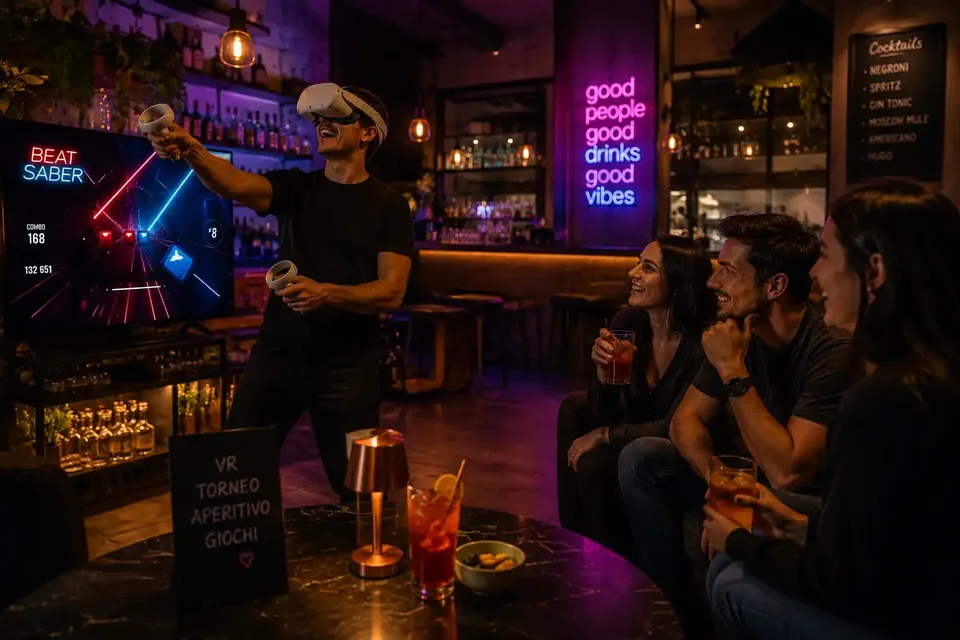 VR Experience & Apericena Ludico 