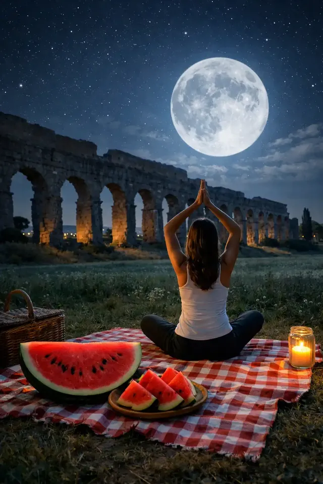 Yoga al chiaro di luna 🧘🏼‍♀️🌕