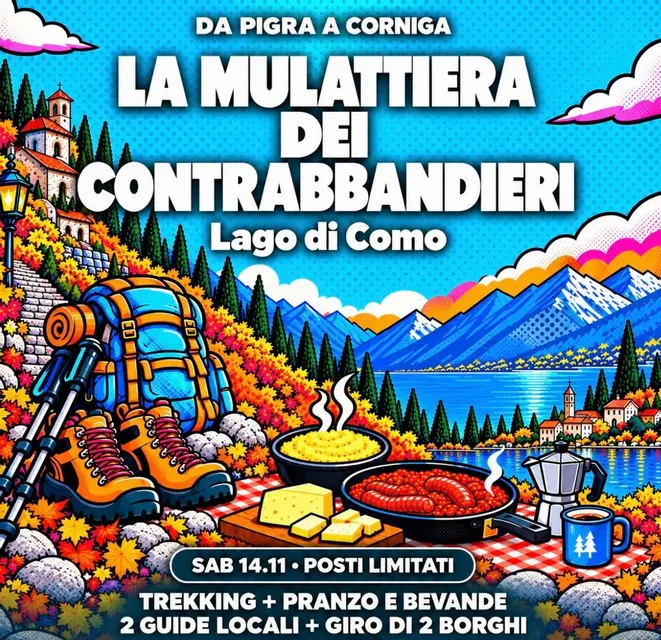 Trekking: da Pigra a Corniga + pranzo + 2 Borghi