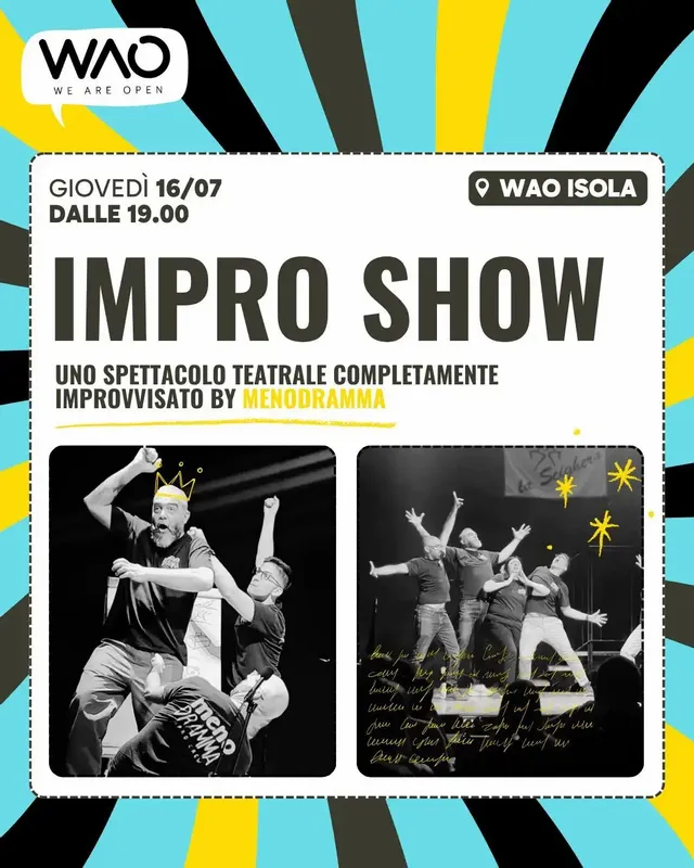 Impro Show: aperitivo con improvvisazione teatrale