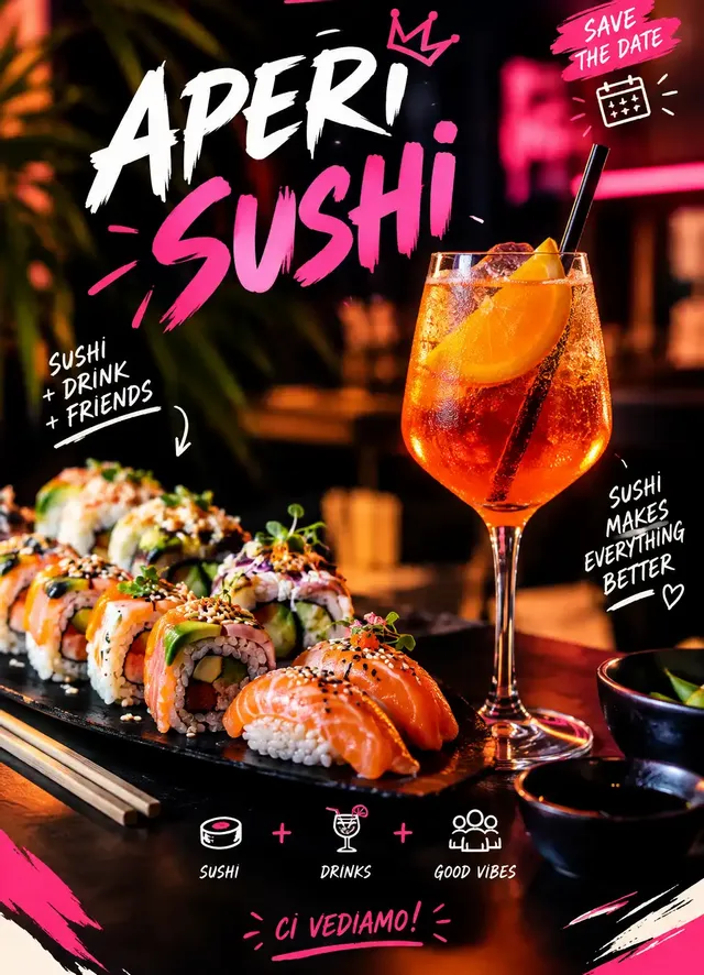 APERISUSHI di fine estate 🍹🍣 