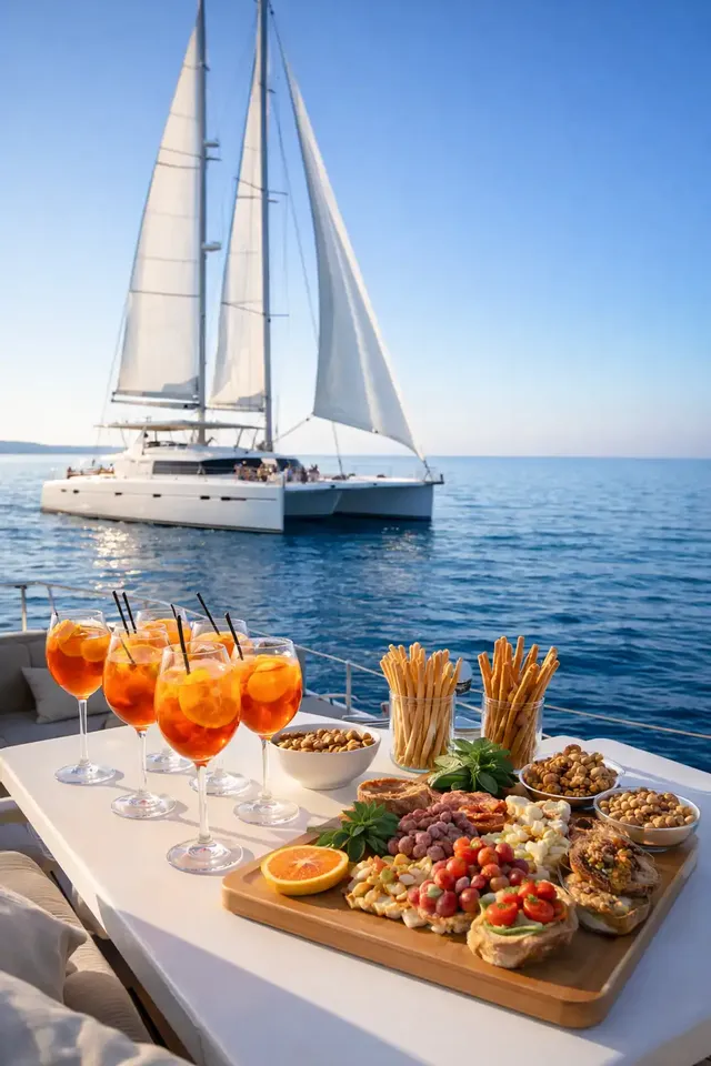 Aperitivo in Catamarano a Vela