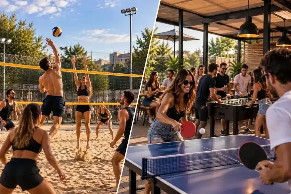 Beach Volley + Cena & Ping Pong