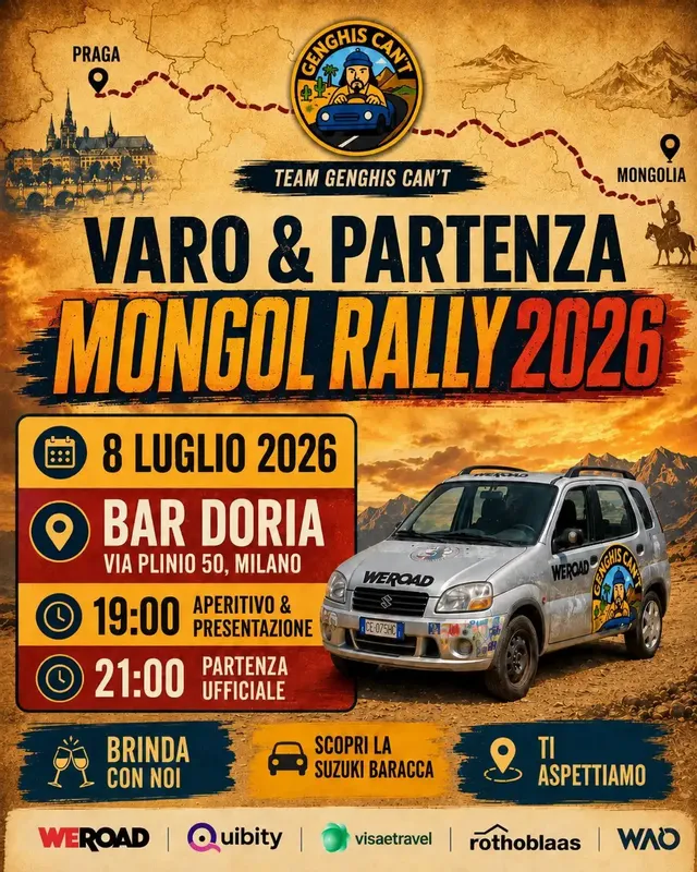 Pronti, partenza, Mongol Rally 2026!