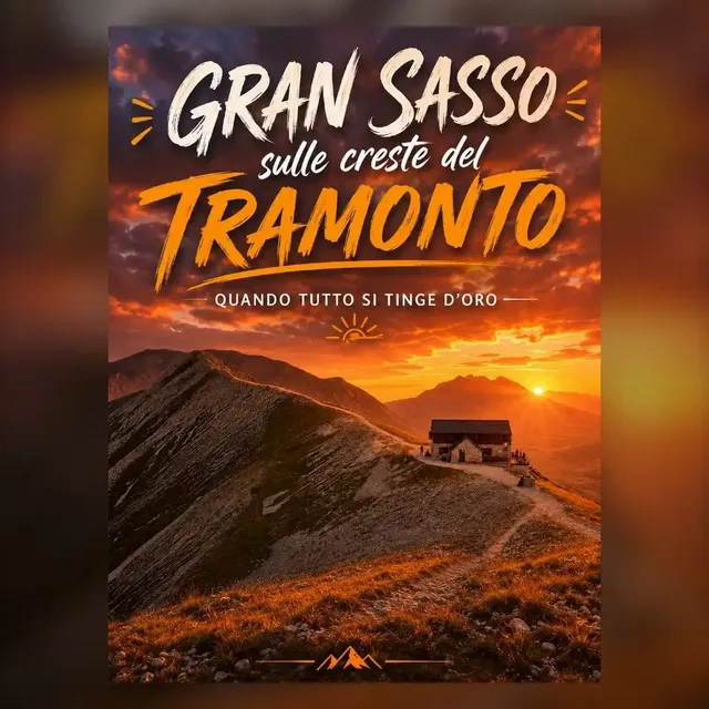 GRAN SASSO, SULLE CRESTE DEL TRAMONTO