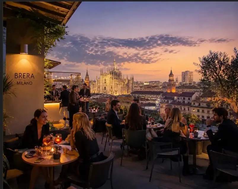Un sabato sera nel chill su terrazza Etereo