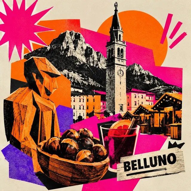 Aperitivo tra sculture, castagne e vin brulè