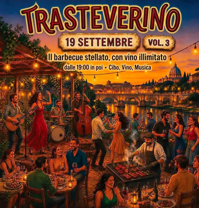 TRASTEVERINO [VOL III] Il barbecue con vino illimitato 🥩🍷