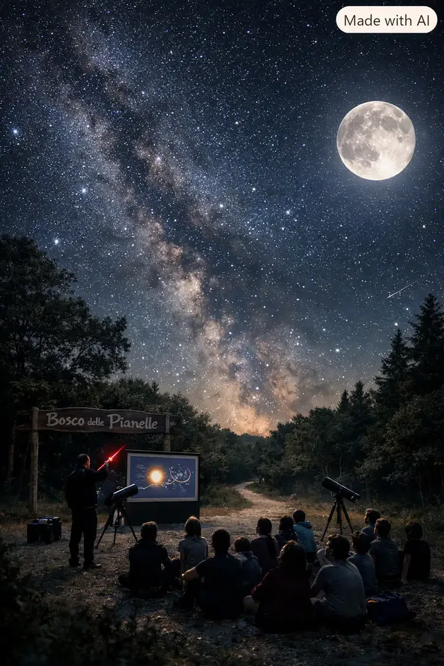 Lezione astronomica al Bosco delle Pianelle + aperitivo
