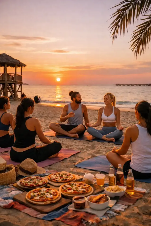 🌅 Yoga al Tramonto & Pizza  🍕