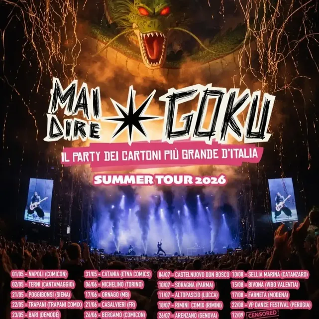 Street food, live band show, dj set - Cartoon