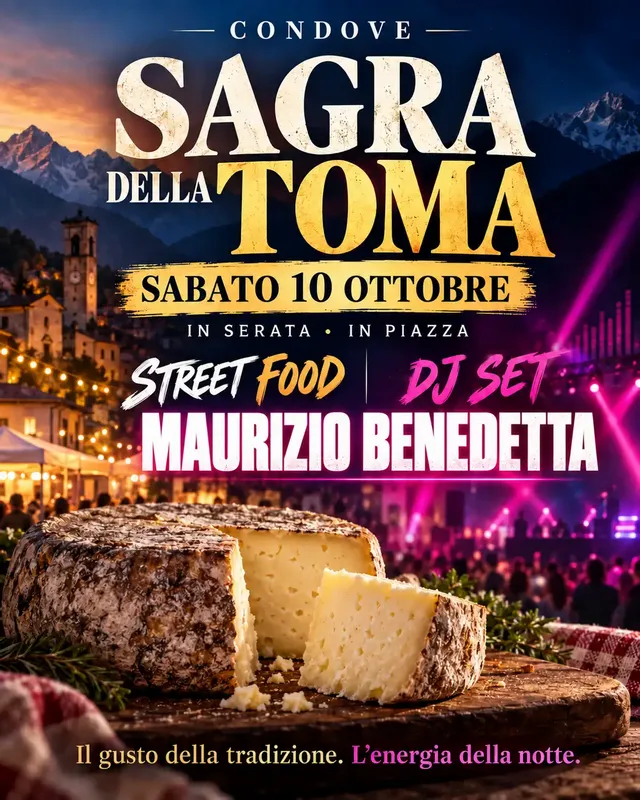 Sagra della Toma : street food + dj set Maurizio Benedetta 