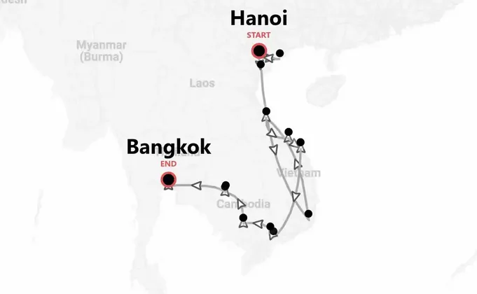 Indochina Backpack Extended: Vietnam, Cambodia and Thailand