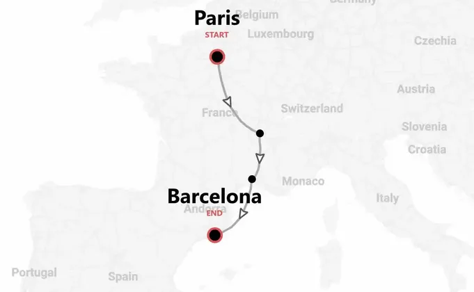 De París a Barcelona: en tren por el corredor pirenaico