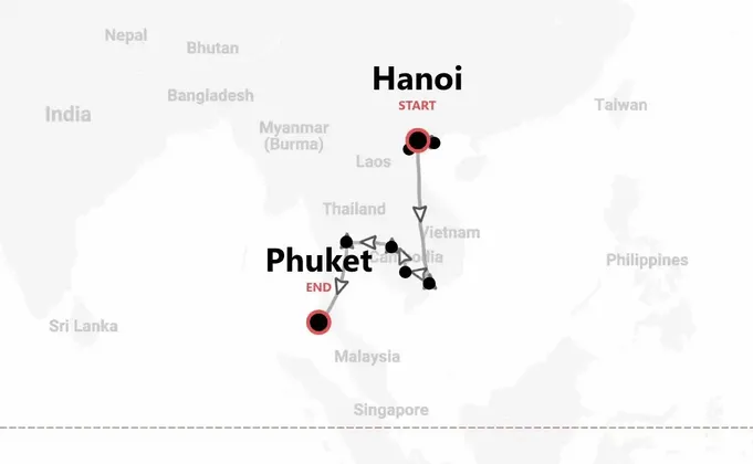 Vietnam, Cambodia and Thailand: Indochina adventure