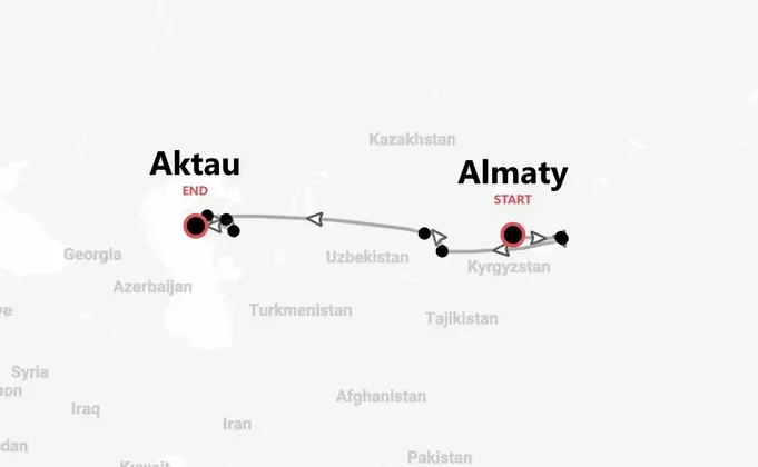 Kazakhstan 360° : Almaty, Turkestan et le désert de Mangystau en 4x4