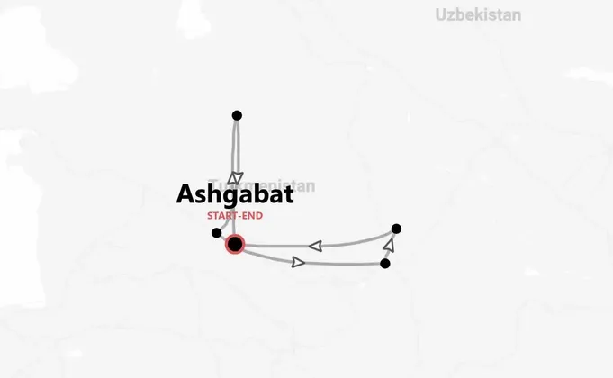 Turkmenistan: Ashgabat, Porta dell’Inferno e Via della Seta
