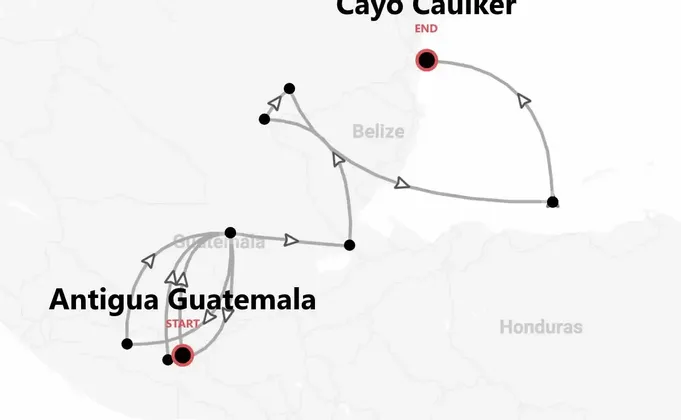 Guatemala and Belize: Volcanoes, Ruins, and Caribbean Vibes