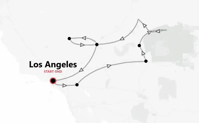 Far West 360°: Los Angeles, Las Vegas und die Nationalparks