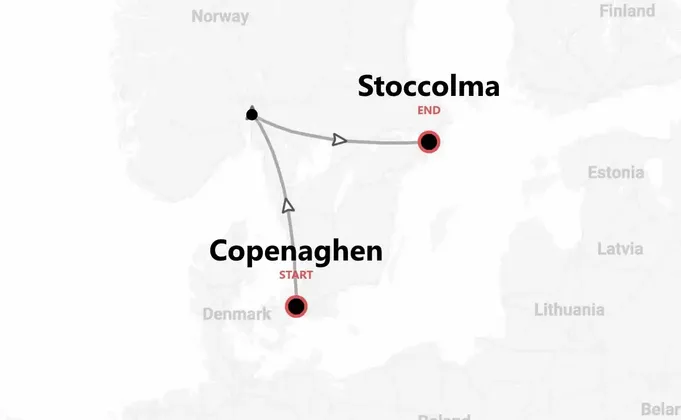 Rotta Scandinava: Copenaghen, Oslo e Stoccolma