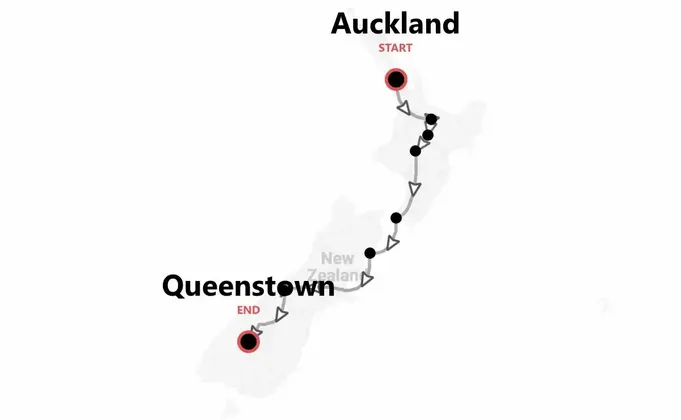 Neuseeland 360°: von Auckland nach Queenstown