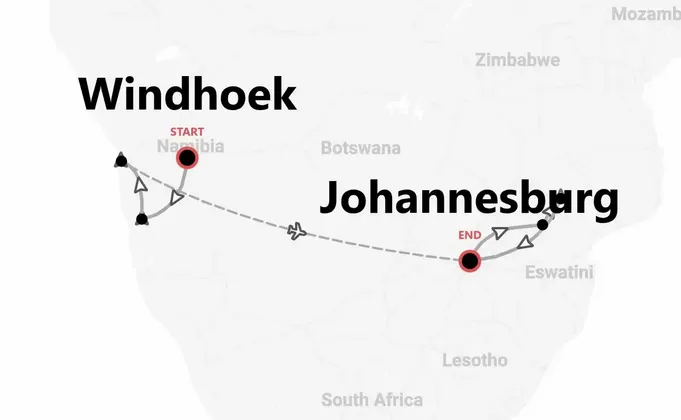Namibia & Südafrika Expedition: Sossusvlei, Kruger & unvergessliche Abenteuer