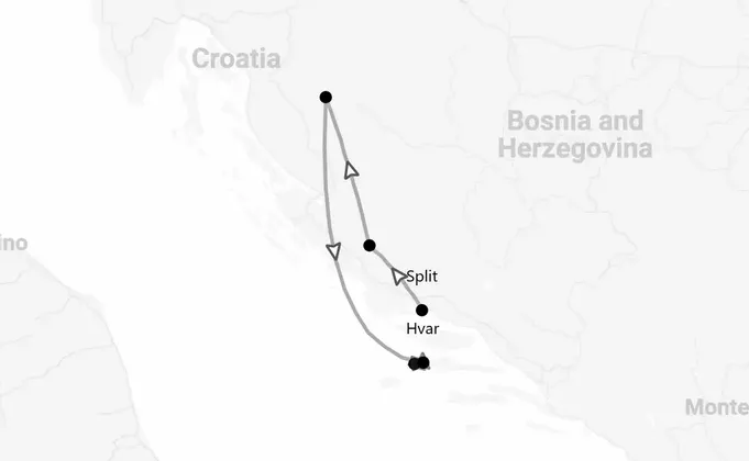 Croatie Beach Life : de Split à l'île de Hvar