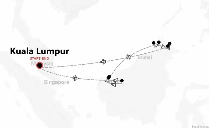 Malasia 360º: de Kuala Lumpur a Borneo