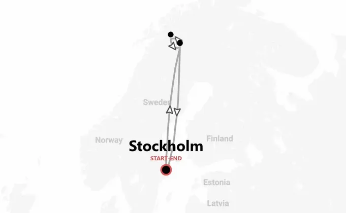 Schweden: Nordlichter in Kiruna