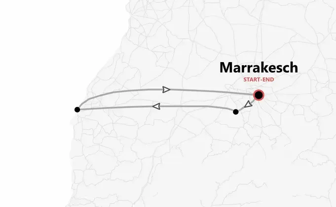 Marokko Express: von Marrakesch zum Atlantik