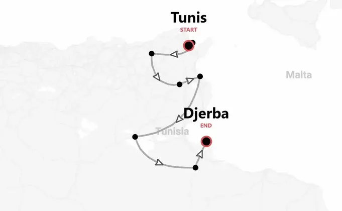 Tunesien 360°: Ruinen, Wüste & Mittelmeer