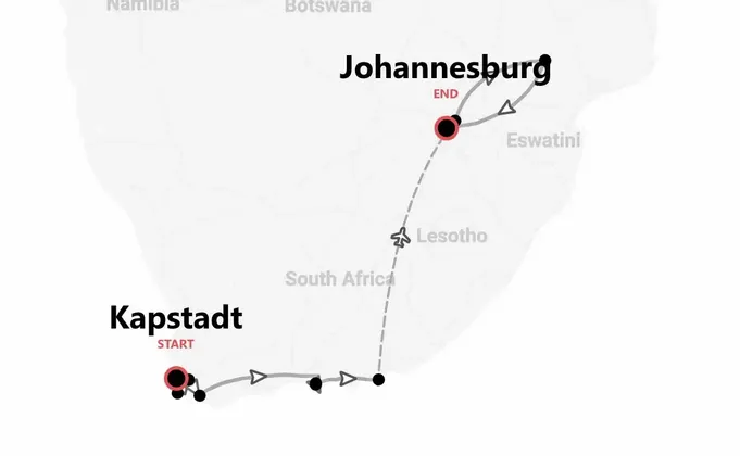 Südafrika 360°: Kapstadt, Johannesburg und Kruger-Nationalpark