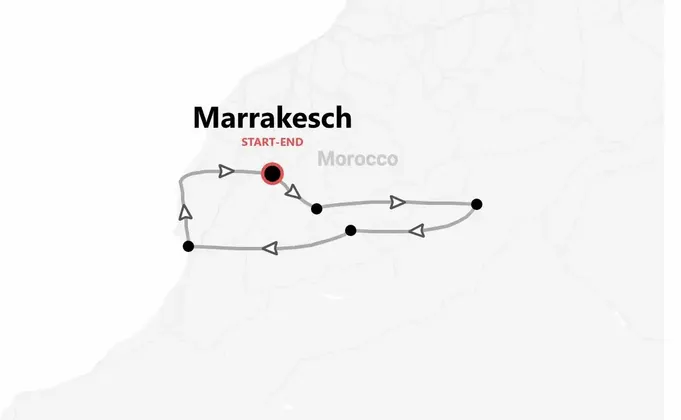 Marokko 360°: Marrakesch, Essaouira und die Sahara