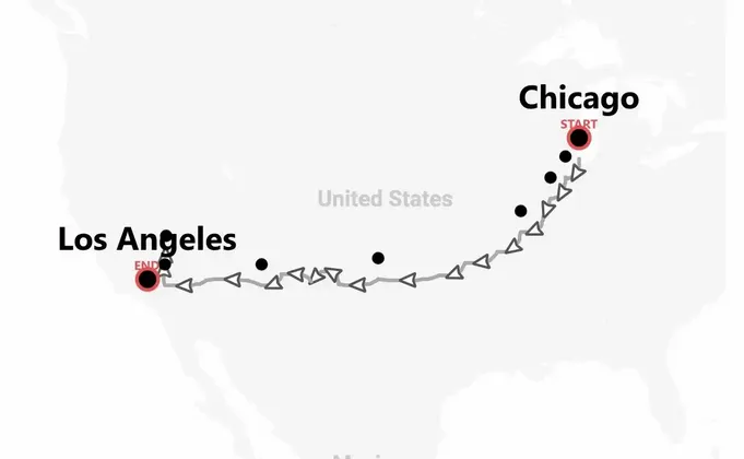 Route 66: on the road from Chicago to LA