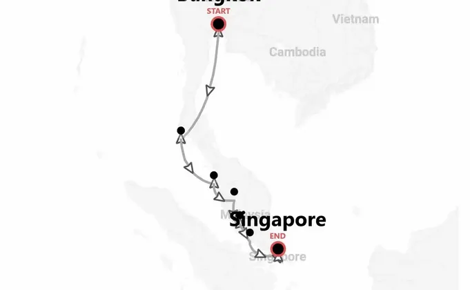 Southeast Asia: Thailand to Singapore via Malaysia