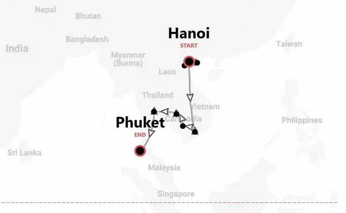 Vietnam, Cambodia and Thailand: Indochina adventure