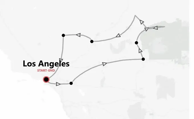 Far West 360° : Los Angeles, Las Vegas et les grands parcs américains
