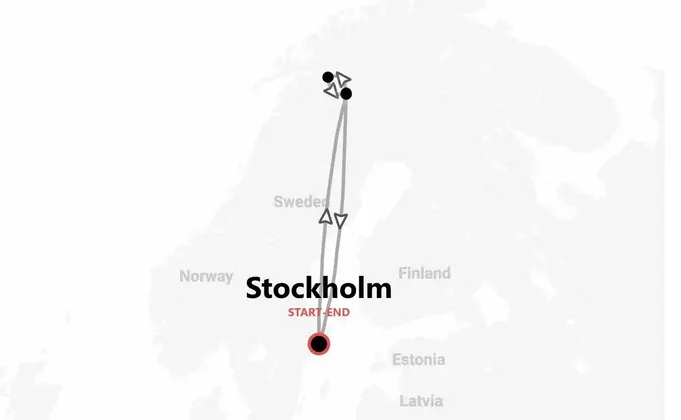 Schweden: Nordlichter in Kiruna