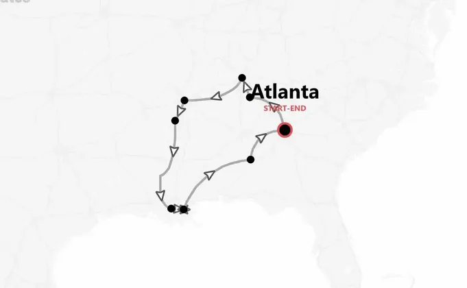 Usa Rock'n Drive : d'Atlanta à la Nouvelle-Orléans en passant par Nashville et Memphis